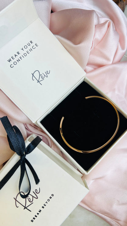 The Whispered Strength – Engraved Bangle